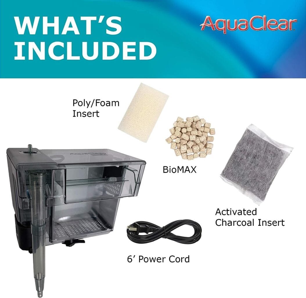 AquaClear 50 Power Filter, Fish Tank Filter for 20- to 50-Gallon Aquariums (Packaging may vary)