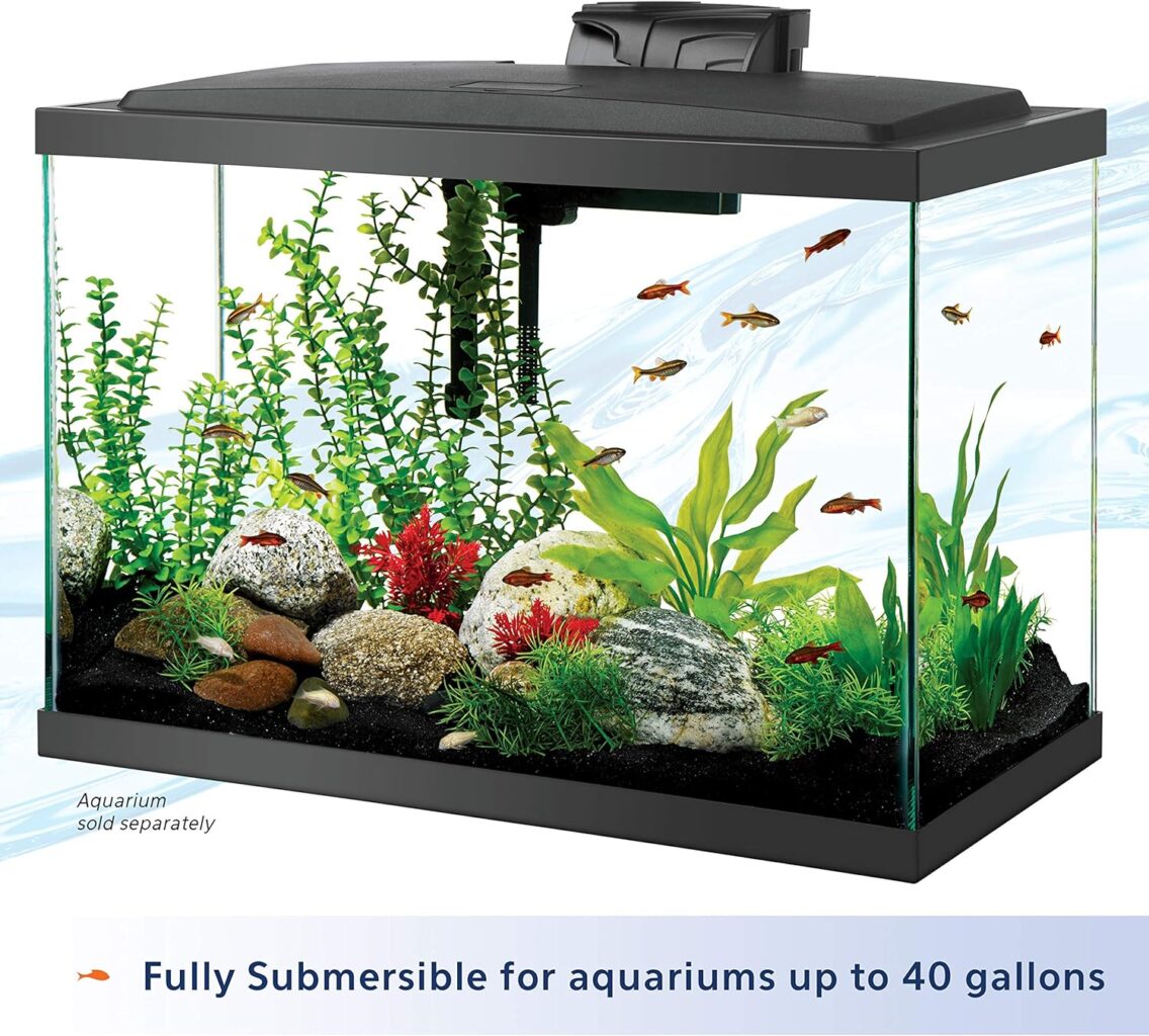 Aqueon Aquarium Fish Tank Preset Heater For Up To 40 Gallons, 100 Watts