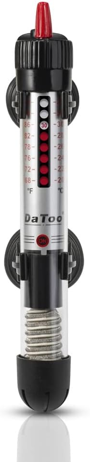 DaToo 50 Watt Aquarium Heater Submersible Adjustable Temperature Fish Tank Heater 50W