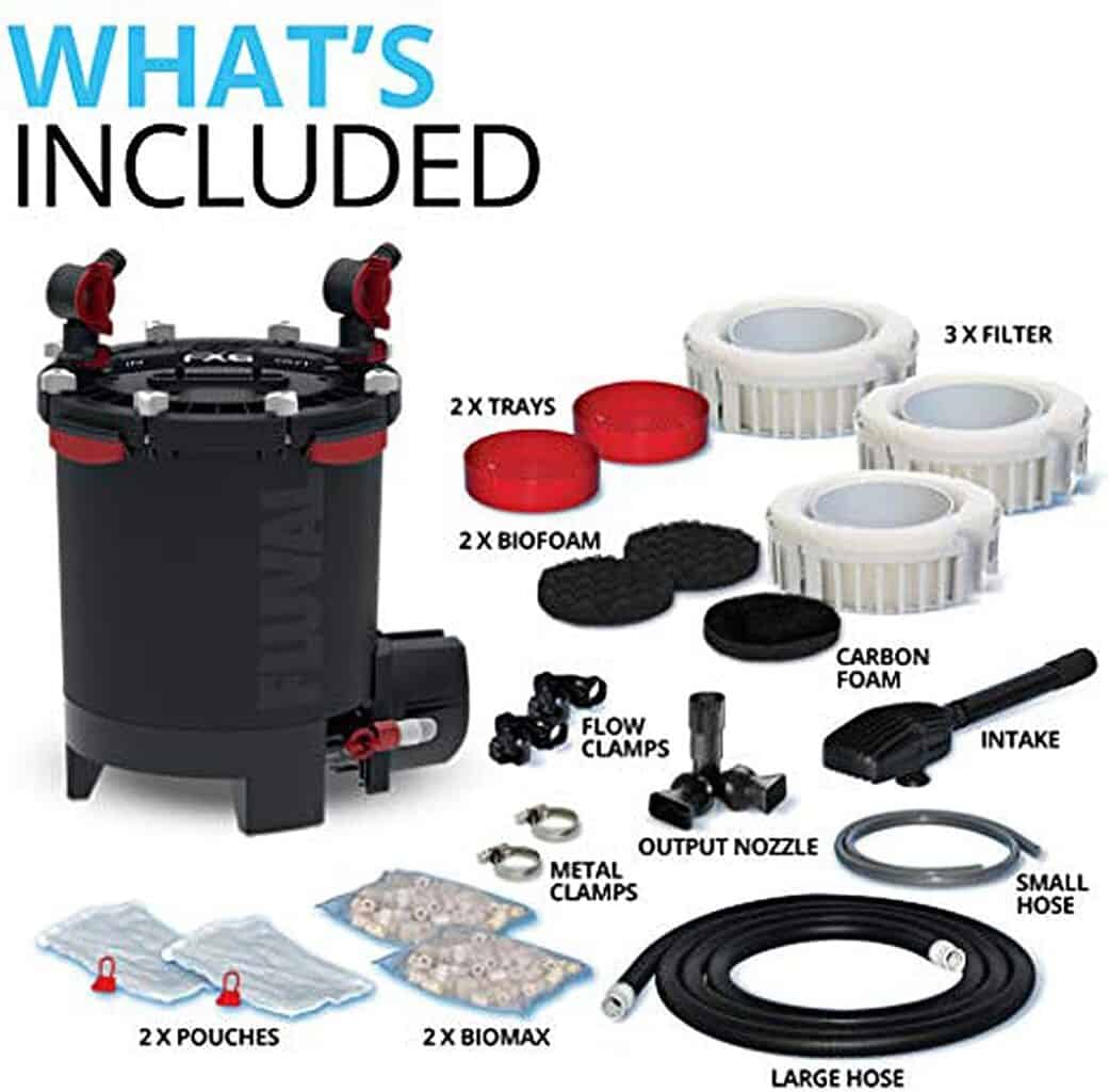 Fluval FX6 High Performance Aquarium Filter, Canister Filter for Aquariums up to 400 Gal.
