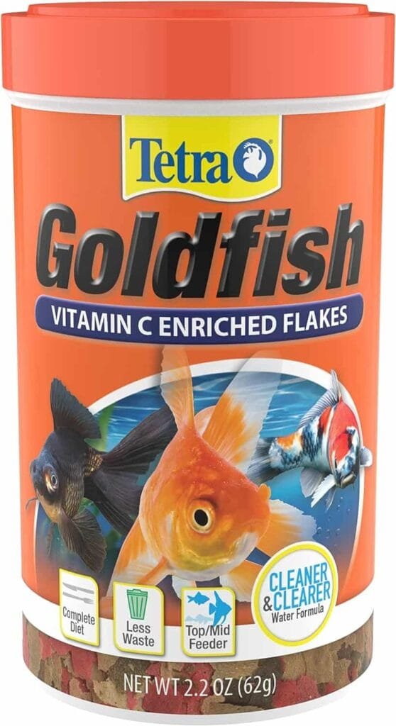 Tetra Goldfish Flakes 2.2 Ounces, Balanced Diet, Clear Water Formula