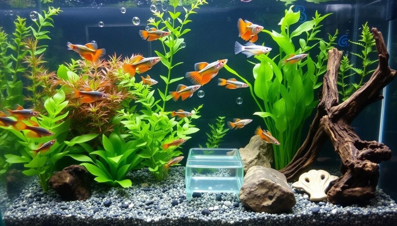 guppy breeding tank setup